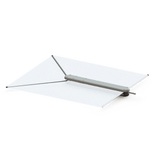 TACO Marine ShadeFin with White Fabric, Bag & Fixed Mount Kit - T10-3000-3