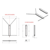 TACO Marine ShadeFin with White Fabric, Bag & Fixed Mount Kit - T10-3000-3