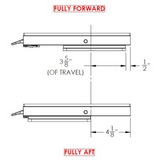 TACO Marine Low Profile Adjustable Seat Slide 11-1/8" X 24" - M20-2411