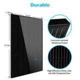 iDeal Sungold Power 415W Mono Black PERC Solar Panel UL 61730 - SG-415WMx2