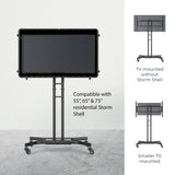 Storm Shell Indoor-Outdoor Rolling TV Cart - SS-CART