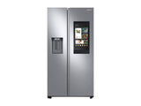 SAMSUNG 22 cu. ft. Counter Depth Side-by-Side Refrigerator with Touch Screen Family Hub™ in Stainless Steel - RS22T5561SR-KT
