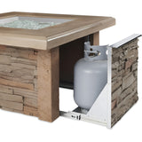 The Outdoor GreatRoom Outdoor GreatRoom: Sierra Square Gas Fire Pit Table - SIERRA-2424-M-K