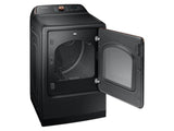 SAMSUNG 7.4 cu. ft. Smart Gas Dryer with Pet Care Dry and Steam Sanitize+ in Brushed Black - DVG54CG7550V-KT
