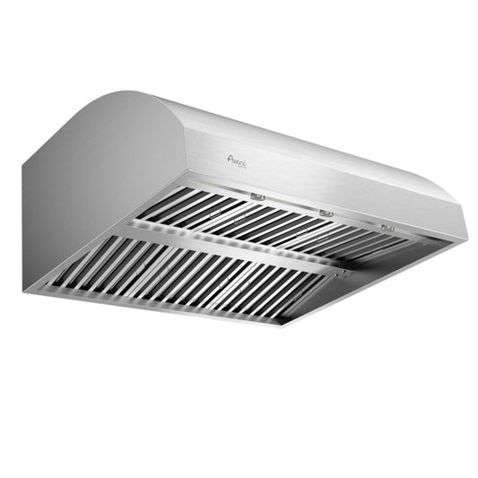 Awoco 42” Outdoor BBQ Vent Hood, 2000 CFM, Dual Blowers, LED Lights - AWC-RH-WM-BBQ42