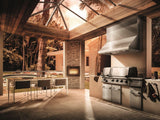 Elica - CAPRI - Elica Pro - 48" W x 32" D x 18" H, Stainless  - Outdoor Wall Mount Hoods - ECP148SS