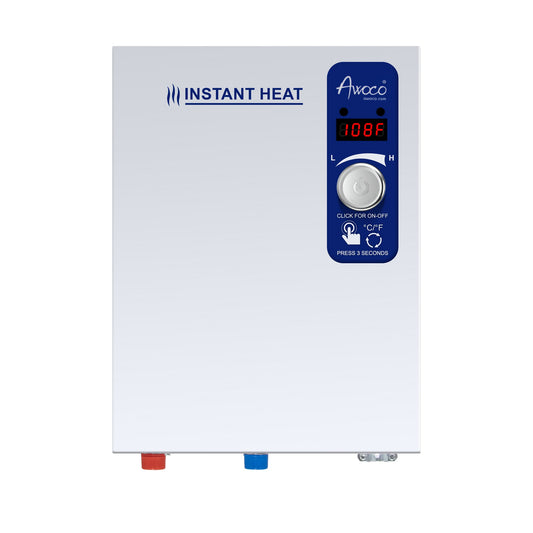 Awoco Electric Tankless Water Heater, 208-240V, Instant Heat – WH-EL18K