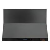 Kucht Professional 48" Wall Mount Range Hood 1,200 CFM in Titanium Stainless Steel - KRH483A-C