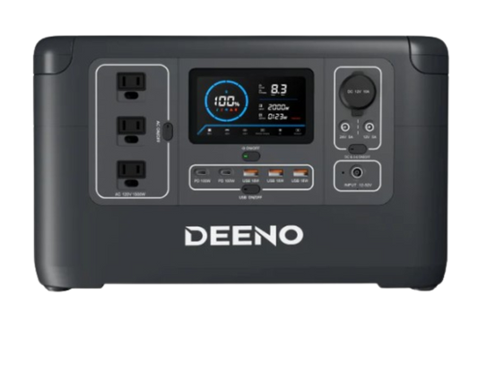 Deeno Portable Power Station 1036Wh/1500W LiFePO4 Battery New - X1500