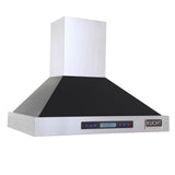 Kucht Professional 30" Wall Mount Range Hood 900 CFM in Black - KRH3015-K