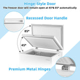 Costway Compact Chest Freezer 5 Cu.ft with Removable Storage Basket New - FP10002US-WH