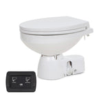 Jabsco Quiet Flush E2 Fresh Water Toilet Compact Bowl - 24V - Soft Close Lid - 38045-3094RSP