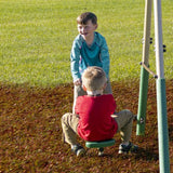 XDP Recreation Crestview Outdoor Swing Set w/ Slide, Glider, 3 Swings, & See Saw - 102127