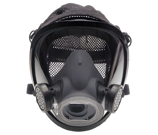 Grainger - Reusable Respirator Industrial Full Face Adjustable Head Strap Small Gray - 35T212