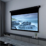 VIVIDSTORM Pearl White Cinema Plus Motorized Tension Floor Rising Projector Screen