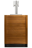 True Refrigeration: 24" Dual Tap Beverage Dispensor w/ Door Lock - TUR-24DD-L-SS-C