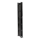 Origami 6 Tier Classic Steel Bookcase Organizer Storage Rack, Black (2 Pack) - 125949