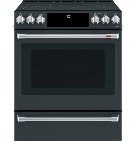 Café 30" Smart Slide-In, Front-Control, Radiant and Convection Range - CES700P3MD1