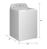 GE APPLIANCES GTW385ASWWS GE(R) 4.3 cu. ft. Capacity Washer with Stainless Steel&#x00A0;Basket,Cold&#x00A0;Plus and Water Level Control&#x200B; - GTW385ASWWS-KT