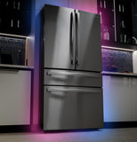 GE PJE23BYWFS Profile 23.2 Cu. Ft. Smart Counter-Depth 4-Door French-Door Refrigerator, Dual-Dispense AutoFill – PJE23BYWFS-KT