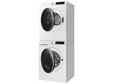 SAMSUNG 2.5 cu. ft. Compact Front Load Washer with AI Smart Dial and Super Speed Wash in White - WW25B6900AW-KT
