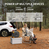 PECRON E2400LFP Portable Power Station 2400W 2048Wh - E2400LFP