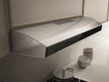 Elica - ARIA - Techne - 36" W x 20" D x 4 3/4" H, Stainless & Black Glass - UNDERCABINET HOODS | EAI436SS