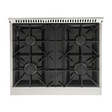 Kucht Professional 30 in. 4.2 cu ft. Natural Gas Range with Red Door and Silver Knobs - KNG301-R