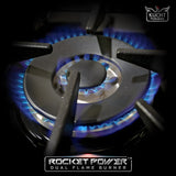 Kucht Professional 36" 5.2 cu ft. Natural Gas Range in Light Blue with Silver Accents - KNG361-LB