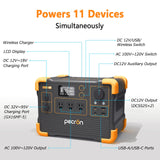 PECRON E600LFP Portable Power Station 1200W 614Wh LiFePo4 - E600LFP
