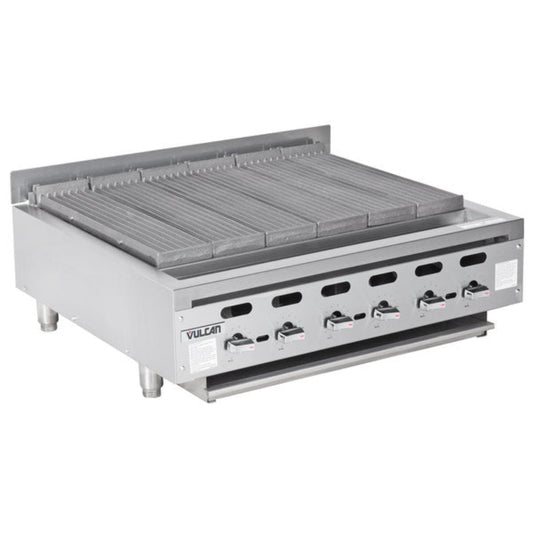 Vulcan VACB36 36" Heavy-Duty Radiant Natural Gas Charbroiler - 102,000 BTU - VACB36