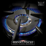 Kucht Professional 36 in. 5.2 cu ft. Natural Gas Range with White Door and Silver Knobs - KNG361-W