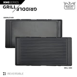 Kucht 36" Pro-Style Natural Gas Dual Fuel Range with 4 Burners in Gray - KDF362-GR