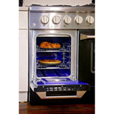 Kucht 48" Pro-Style Propane Gas Dual Fuel Range with 4 Burners in Black -  KDF482/LP-K