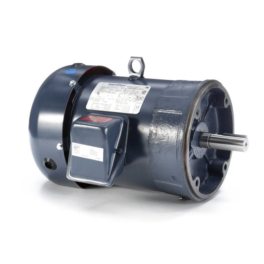 Marathon Motors MGT1312 Globetrotter GT1312 General Purpose Motor, 5 HP, 3 Ph, 60 Hz, 230/460 V, 3600 RPM, 184TC Frame, TEFC - MGT1312