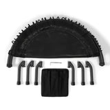 JumpSport 550f PRO Indoor Lightweight 44 Inch Folding Fitness Trampoline, Black - 168419