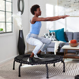 JumpSport 570 PRO Indoor Durable Lightweight 44-Inch Fitness Trampoline, Black - 168420