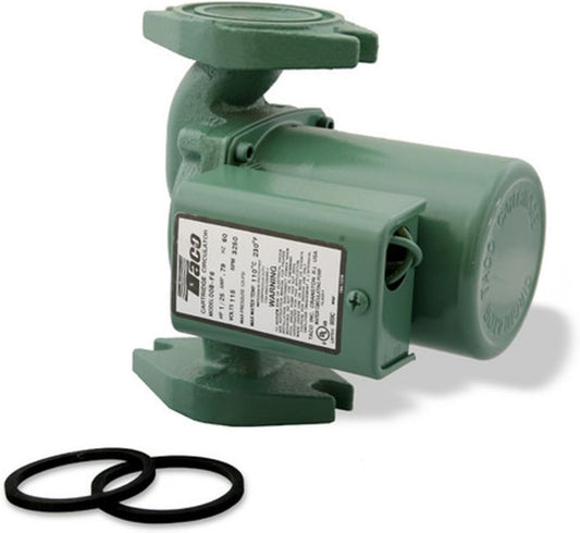 Taco 008-BC6 Bronze Body Cast Iron 3/4 Inch Sweat In-Line Bronze Booster Pump 1/25 HP 1 PH - 008-BC6