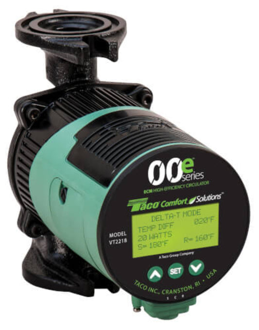 Taco  Viridian Variable Speed Circulator Pump 115V - VT2218-HY2-FC1A00
