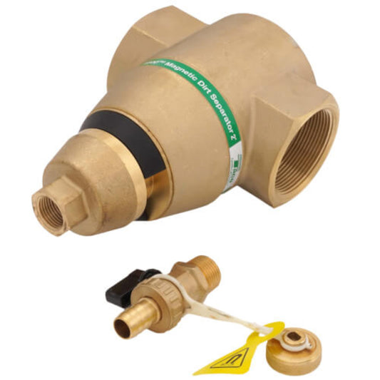 TACO 2 Inch Brass 4900 Series Magnetic Dirt Separator - 49MD-200T-2