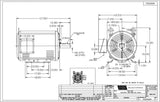 MARATHON GT0011A 3 HP 1200 RPM 213T Frame 230/460V Open Drip Electric Motor - GT0011A