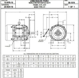 U. S. Motors Nidec HD7P2E Electric Motor 7.5 hp 213T Frame 230/460 Volts - HD7P2E