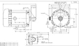 Marathon MG649 Marathon G649 Explosion Proof Motor 1/2 hp 1800 RPM 208-230/460 VAC 56T17G5312 - MG649