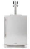 True Refrigeration: 24" Dual Tap Beverage Dispensor w/ Door Lock - TUR-24DD-L-SS-C