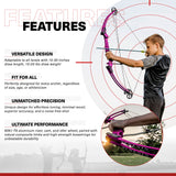 Genesis Archery Compound Bow Adjustable Sizing for Right Handed, Purple (2 Pack) - 323664