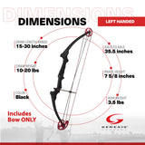 Genesis Archery Compound Bow Adjustable Sizing for Left Handed, Black (2 Pack) - 323649