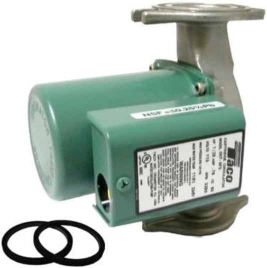 Taco Stainless Steel Circulator Pump 1/6 HP 115 Volts - 0013-SF3-IFC