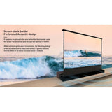 VIVIDSTORM S PRO P Motorized Tension Floor Rising UST ALR Perforated Projector Screen