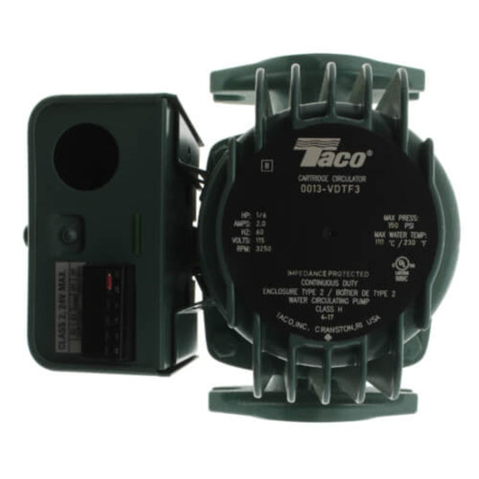 Taco  Variable Speed Delta-T Cast Iron Circulator Pump 1/6 HP - 0013-VDTF3 0013