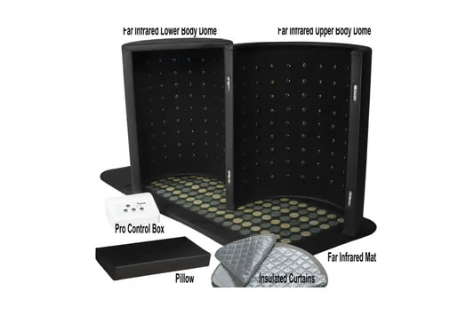 1Love Health Luxor ZERO XL 360 Far Infrared Sauna Dome with Mat and Stones - SDL-STN-BLKXL
